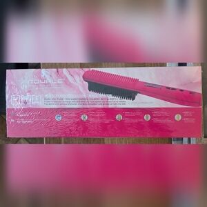 Pink Royale Hair Straightener Brush
